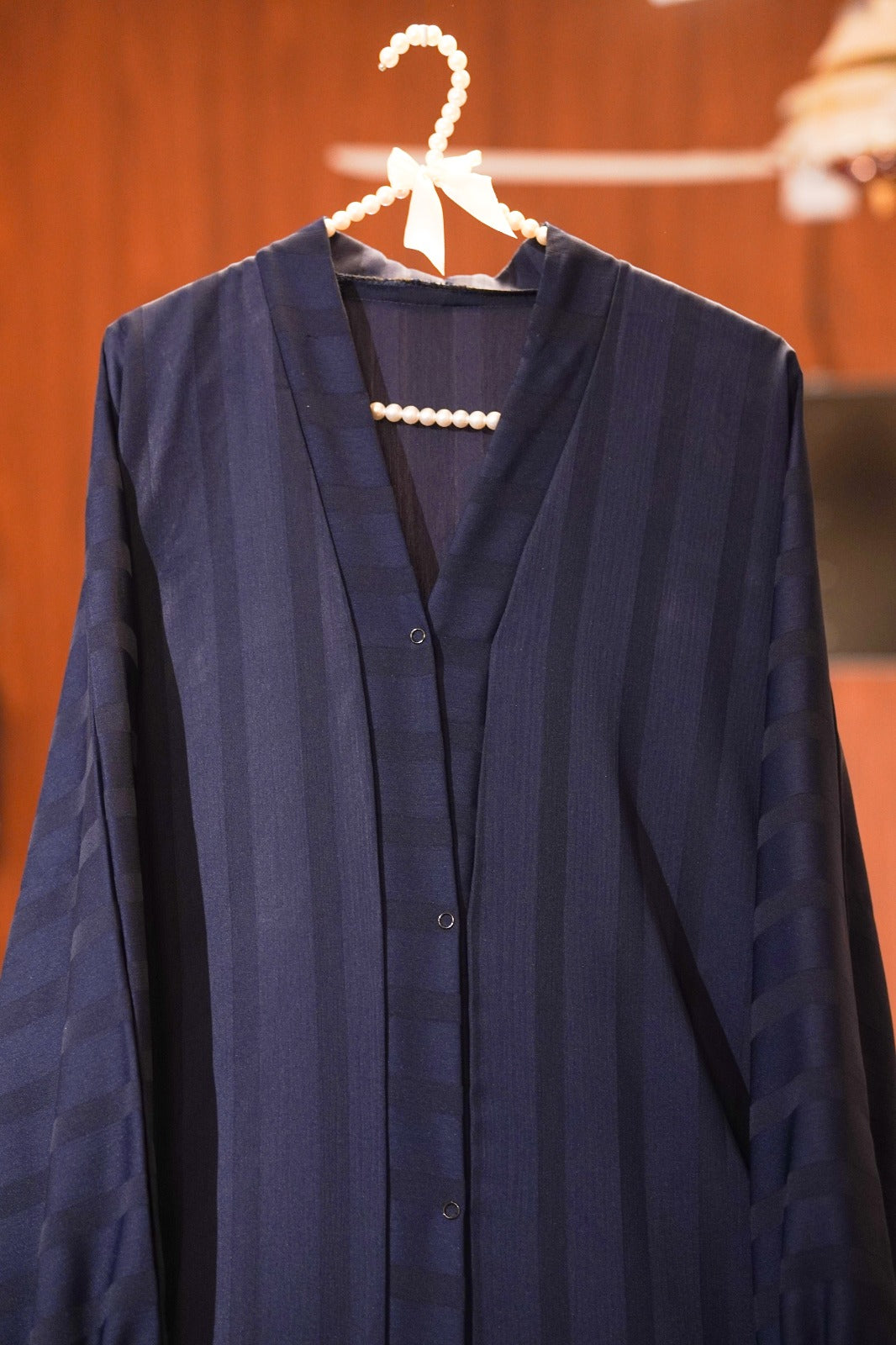 Simple and elegant blue abaya