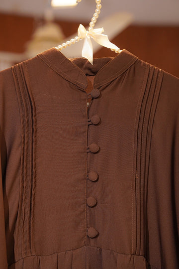 Coffee Brown Classic Flare Abaya