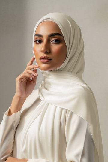 Modal Hijab - White